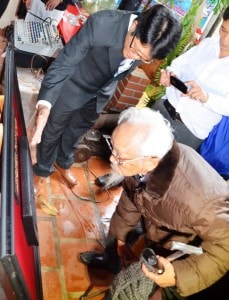 Tiếp nhận phiên bản mộc bản Triều Nguyễn về đảo Lý Sơn và Hoàng Sa