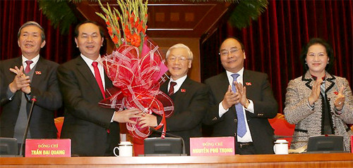 Ông Nguyễn Phú Trọng tái đắc cử chức Tổng Bí thư