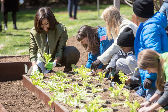 Vườn rau sạch đủ loại của gia đình Obama tại Nhà Trắng