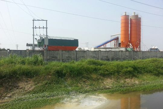 Huyện Quốc Oai( Hà Nội): Công ty bê tông thương phẩm 89 hoạt động gây ô nhiễm môi trường