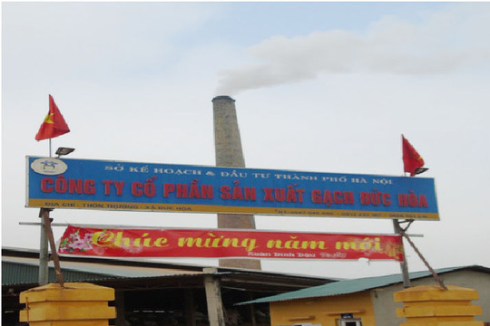 Huyện Sóc Sơn(Hà Nội):  Công ty gạch Đức Hòa hoạt động trái phép, ô nhiễm môi trường