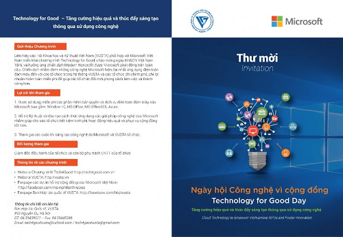 Sắp diễn ra Ngày hội Công nghệ vì cộng đồng tại Hà Nội