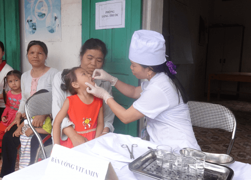 83.000 trẻ em được bổ sung vitamin A tại Yên Bái