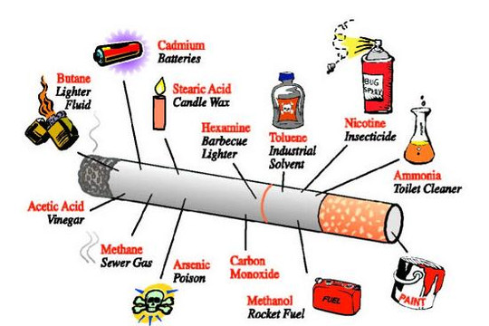 Hơn 7.000 chất độc, 70 chất gây ung thư có trong khói thuốc lá