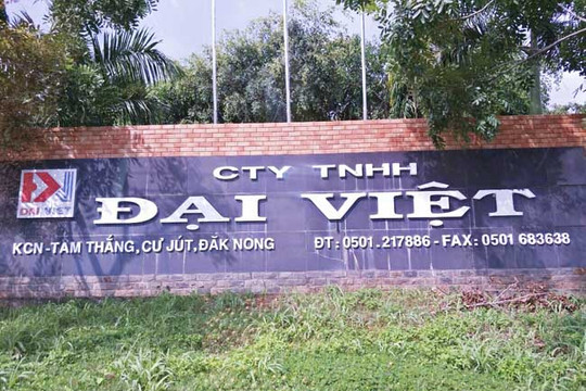 KCN Tâm Thắng (Đăk Nông): Công ty TNHH Đại Việt “xả thải” gây ô nhiễm môi trường