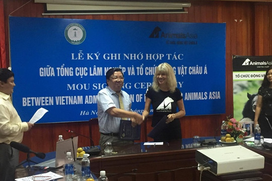 Tổng cục Lâm nghiệp và Tổ chức Động vật Châu Á ký kết thỏa thuận hợp tác