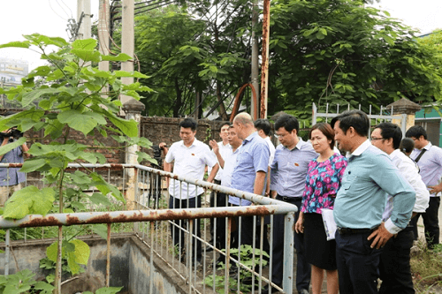 Khẩn trương khắc phục xử lý nước thải tại cụm làng nghề tập trung xã Tân Triều