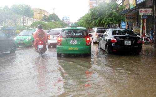 Thái Nguyên: Ảnh hưởng cơn bão số 6, nhiều địa phương bị ngập lụt