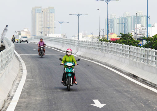 TP. HCM: Thông xe nhánh N2 nối cầu Nguyễn Tri Phương với đại lộ Võ Văn Kiệt