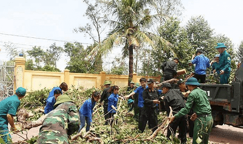 Nghệ An: Huy động gần 1.000 người dọn dẹp sau bão