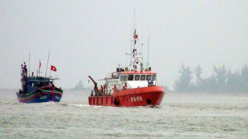 10 ngư dân trên tàu cá gặp nạn được đưa vào bờ an toàn