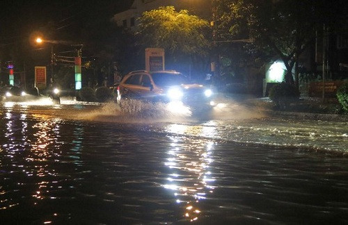 Điện Biên: Mưa lớn gây ngập lụt tại TP.Điện Biên