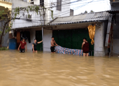 Mưa lớn, gần 3.000 căn nhà bị ngập tại Nho Quan