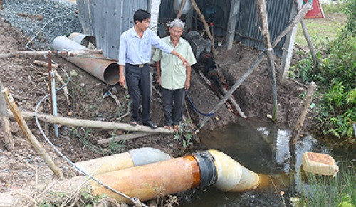 Tiền Giang: Huyện Tân Phước khắc phục tình trạng ngập cục bộ