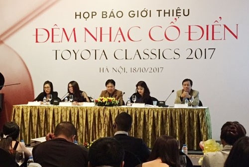 Ngày 4/11 diễn ra chương trình “Đêm nhạc cổ điển Toyota 2017” hỗ trợ tài năng trẻ âm nhạc Việt Nam