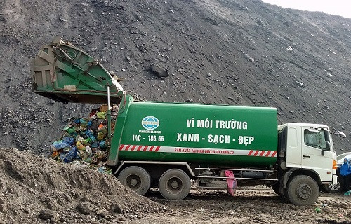 Khai trường Than Núi Béo (Quảng Ninh) thành bãi đổ rác