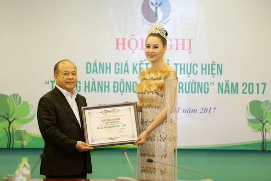 Hoa hậu Biển Thùy Trang nhận danh hiệu “Đại sứ môi trường”