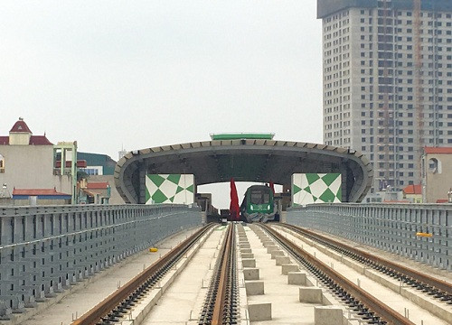 Lùi chạy thử nghiệm đường sắt Cát Linh-Hà Đông đến tháng 9/2018