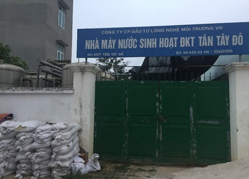 Khu đô thị Tân Tây Đô thay vật liệu lọc nhà máy nước để giảm mức asen