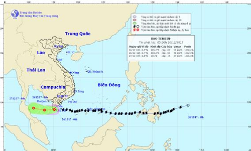 Bà Rịa-Vũng Tàu tạm ngưng hoạt động di dời dân do bão số 16 suy yếu