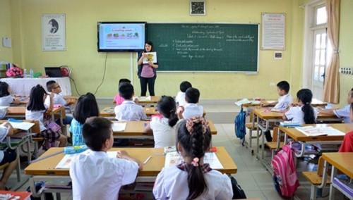 Toàn bộ học sinh lớp 3 sẽ được học chương trình ngoại ngữ 10 năm