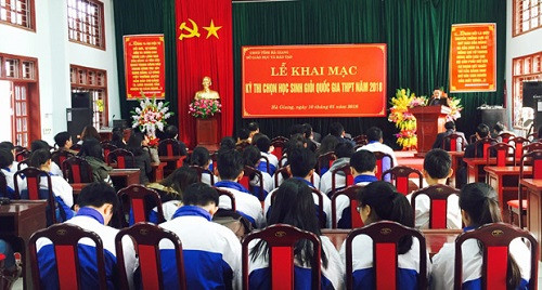 Hà Giang có 48 học sinh tham gia kỳ thi chọn học sinh giỏi Quốc gia THPT năm 2018