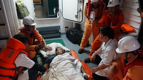 Thuyền viên Philippines bị đột quỵ được cứu nạn kịp thời