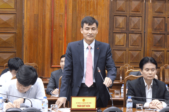 Bộ Tài nguyên và Môi trường làm việc UBND tỉnh Quảng Bình về quản lý Tài nguyên và Môi trường