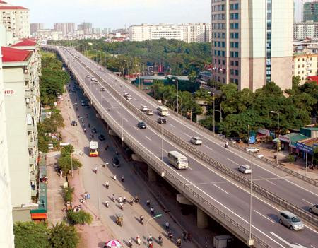 Hà Nội: Cấm xe tải hạng nặng lưu thông qua Vành đai 3 trên cao