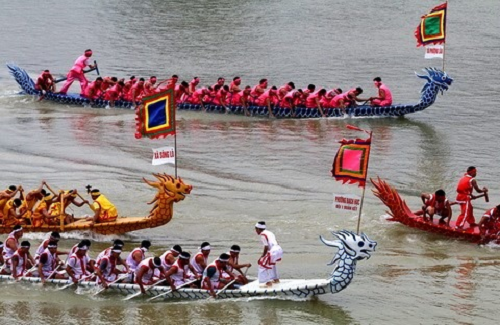 Lần đầu tiên tổ chức Lễ hội bơi chải thuyền rồng tại Hồ Tây