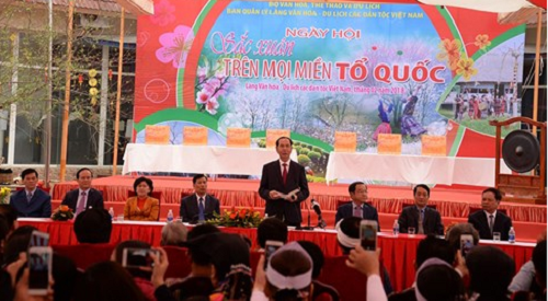 Chủ tịch nước Trần Đại Quang tham dự ngày hội “Sắc Xuân trên mọi miền Tổ quốc”