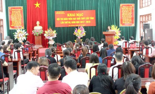 Hà Giang có 167 giáo viên tham dự Hội thi giáo viên dạy giỏi THPT cấp tỉnh lần thứ VII năm học 2017 – 2018