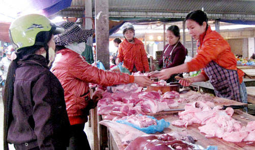 Giá thịt heo trong cả nước đang tăng