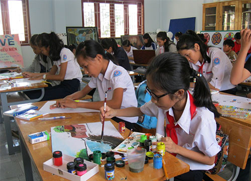 La Gi (Bình Thuận) tổ chức Hội thi “Nét cọ tuổi thơ”