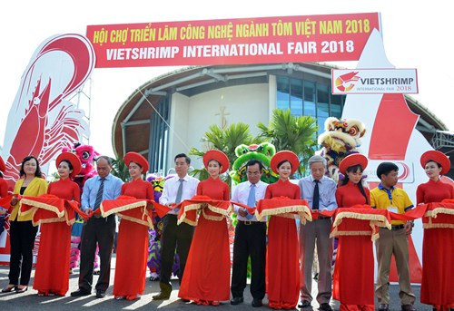 Khai mạc Hội chợ triển lãm công nghệ ngành tôm Việt Nam lần thứ 2