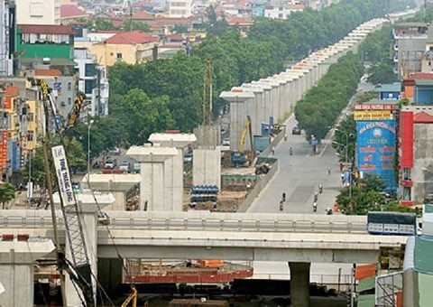 Sẽ khai thác đoạn trên cao đường sắt Nhổn – ga Hà Nội vào năm 2020