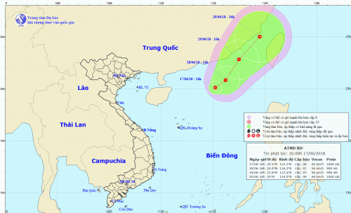 Xuất hiện áp thấp nhiệt đới mới trên Bắc biển Đông