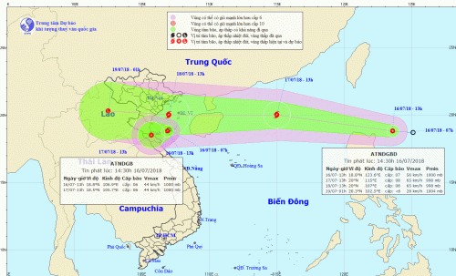 Áp thấp nhiệt đới ngoài biển Đông khả năng mạnh lên thành bão