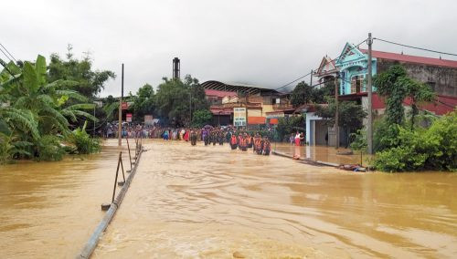 Phú Thọ: Mực nước các sông đang dâng cao