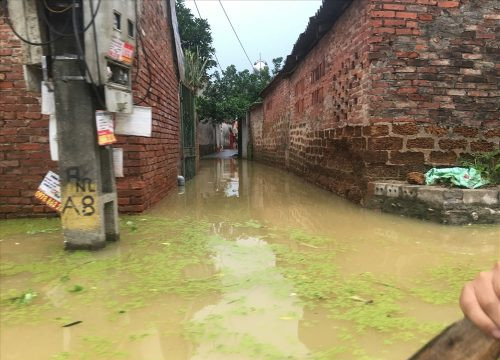 Hà Nội: Ngập lụt kéo dài, người dân Chương Mỹ đứng trước nguy cơ thiếu nước sạch