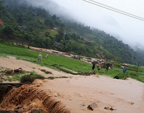Mưa lớn, Điện Biên ngập lụt nặng