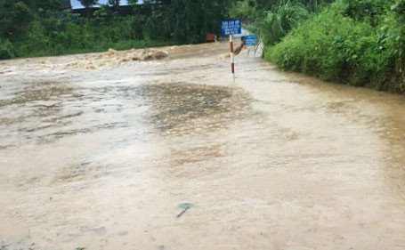 Mưa lũ gây ngập sâu tại nhiều địa phương ở Thái Nguyên