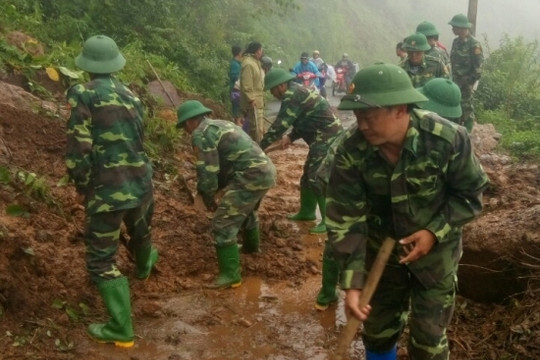 Hà Giang: Bộ Đội Biên Phòng  giúp dân khắc phục hậu quả mưa lũ