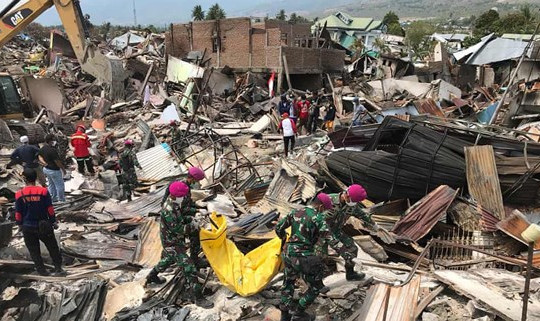 1.558 người thiệt mạng trong vụ động đất, sóng thần tại Indonesia
