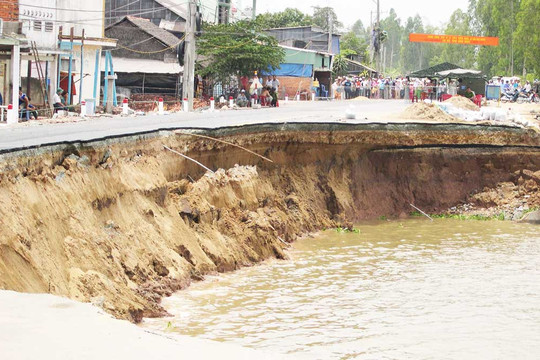 Đồng bằng sông Cửu Long đối mặt với sụt lún đất nghiêm trọng