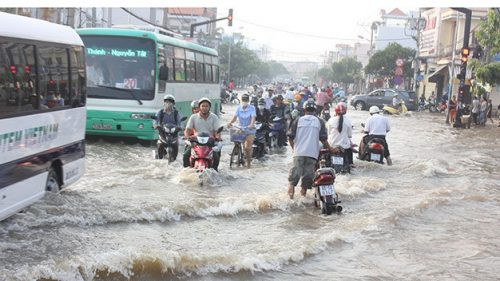 Khu vực Nam Bộ: Triều cường và ngập lụt tiếp tục lên cao trong những ngày tới