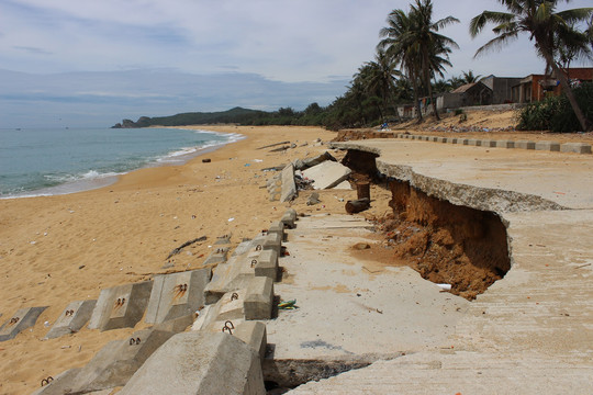 Quảng Ngãi: Nhanh chóng khắc phục 4 khu vực sạt lở bờ biển
