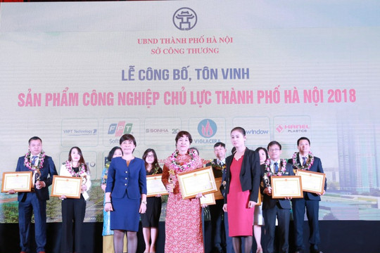 Lễ công bố, tôn vinh và trao Giấy chứng nhận sản phẩm công nghiệp chủ lực của TP. Hà Nội