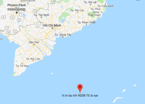 Khánh Hòa: Tàu cá KH 90208 TS bị chìm trên biển Vũng Tàu, 10 người mất tích