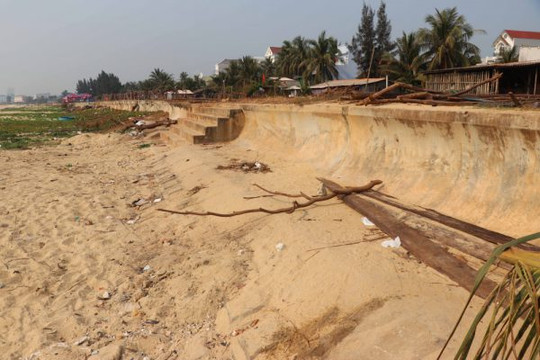Bình Định: Kết luận về nguyên nhân gãy sập đê kè chống xói lở bờ biển Tam Quan